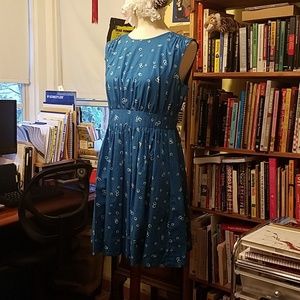 Adorable vintage style LUCKY HORSESHOE dress